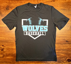 Wolves Baseball Screen Printed Graphic Unisex Shirt