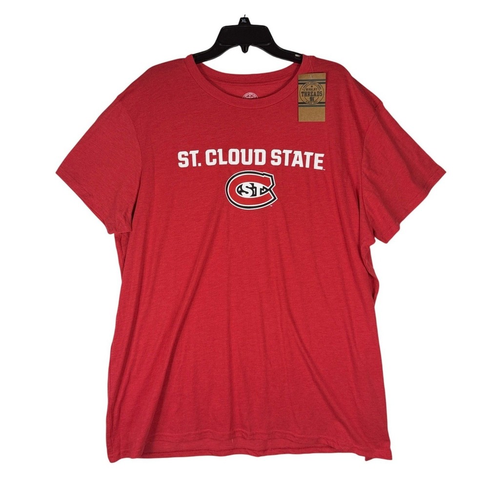 Rivalry Threads St Cloud State Huskies Mens 2XL T-Shirt Red NCAA Collegiate NWT