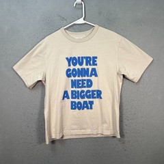 Uniqlo UT x Jaws Youre Gonna Need A Bigger Boat Beige Graphic T-Shirt Large