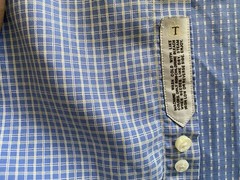 Robert Tallbott ESTATE BESPOKE Button Down Striped Oxford Dress Shirt Sz XL 17.5