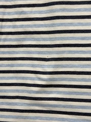 Johnnie-O Hangin Out Polo Shirt Mens L Blue White Striped Pocket Performance