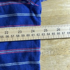 Saddlebred Polo Shirt Mens XLT Blue Striped Short Sleeve Cotton Blend Classic