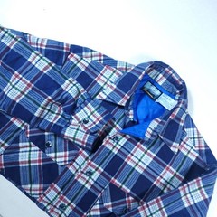 Fieldmaster Plaid Flannel Quilted Lined Shirt Mens Medium Button Up Workwear