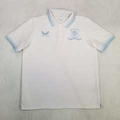 Castore Rangers FC Gallant Pioneers Men’s M White Polo Shirt 150 Years Anniv
