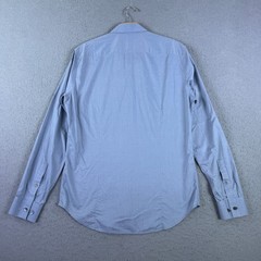 Theory Men’s Sylvain Air Precise Button Up Shirt Blue Size S Stretch Office