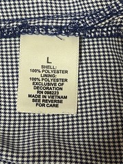 Magellan Outdoors Men’s Aransas Pass Mini Check Long Sleeve Fishing Shirt Blue L