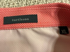 Turtleson Carter Check Performance Golf Polo Tour Rouge Red Mens XL Shirt