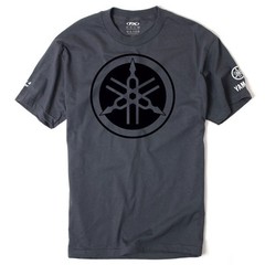 Factory Effex Yamaha Tuning Fork Charcoal Grey T-Shirt Adult Licensed YZ YZF WRF