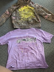Spyder Men’s XL Purple Cotton Crew Neck Short Sleeve Spiderweb Graphic Tee
