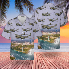 Lockheed P-38 Lightning Fighter Jet Hawaiian Shirt – US Air Force Men’s Aloha
