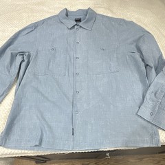 Todd Snyder Men’s Blue Chambray Button-Up Shirt L Long Sleeve