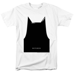 DC Comics – Batman Returns – Bat Ears Poster – Adult Unisex T-Shirt – White