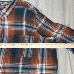Natural Reflections | Men’s 2X Button-down Shirt Long Sleeve Cotton Plaid