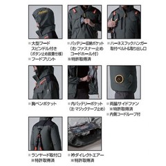 BURTLE Burtle AC1154 38. Camouflage Black S XL AC Vest Side Fan