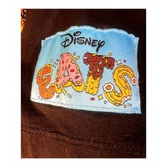 Walt Disney World Eats Mickey Mouse Organic Cotton Embroidered Logo Adult Size L