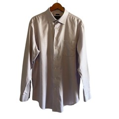 Jos. A. Bank Reserve Men’s Dress Shirt 17 1/2 35 XL Tailored Fit No Wrinkles