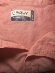 Magellan Outdoors MagShield Men’s Solid Classic Fit Button-Up Shirt L
