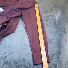 Van Heusen Comfort Performance Button Up Shirt Wine Red Mens 18.5 35/36 NWT