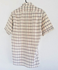 John Henry Men’s Multicolor Plaid Button Up Short Sleeve Shirt Size Small