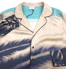 $460 Blue Sky Inn Oversized Pool Shadow Long Sleeve Shirt Made Italy Mens 2XL