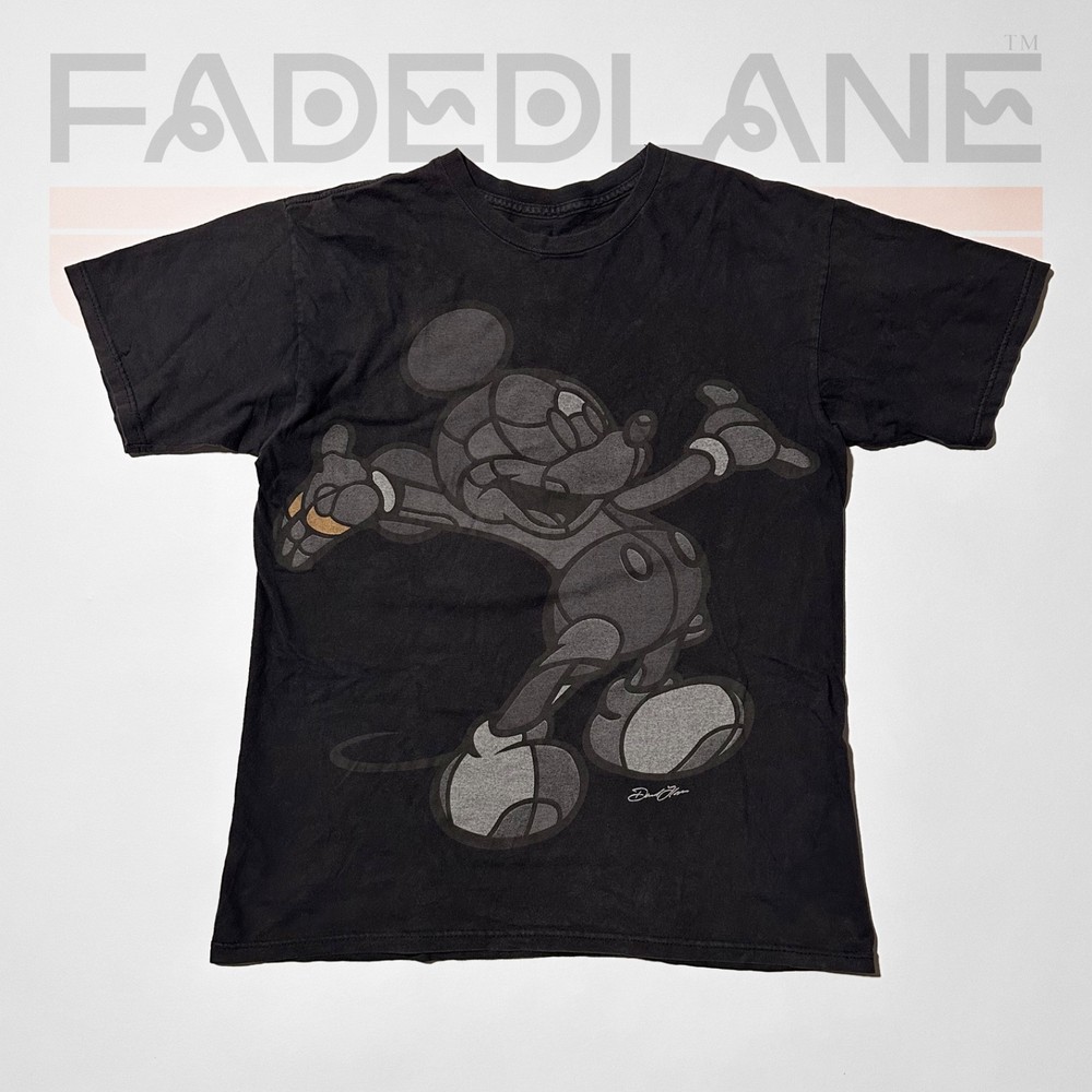 Mickey Mouse & David Flores (Artist) Collaboration black T shirt in Medium