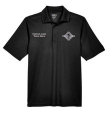 Core365 Men Custom Logo Texts Stitching Origin Performance Polo Shirts 88181