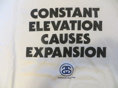 Rare Vintage ‘Constant Elevation Causes Expansion’ White T-shirt, men’s size L