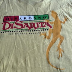 Disaronno T Shirt The Italian Margarita Lizard Royal Avalon Cotton XL Yellow