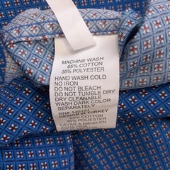 Silver Stone button shirt Men(C42)blue+ mini checks/short sleeves/cutaway collar