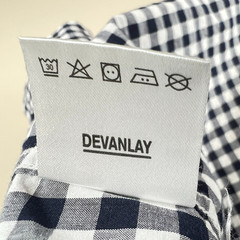 Lacoste Devanlay Navy White Gingham Button Down Shirt Men’s 42 Preppy