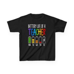 Battery Life Of A Teacher Funny T-Shirt