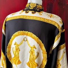 VERSACE CLASSIC V2 silk shirt Baroque and Greek Priestess size M