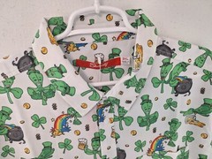 Shinesty St. Patrick’s Day Button Front Shirt NWT Men’s 2XL Partying Leprechaun