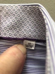 BUGATCHI UOMO EUC Men’s Long-Sleeve Multicolor Cotton Shirt Size 17 34-35