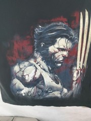 Vintage Wolverine Marvel Mad Engine Men’s T-Shirt Size XL Black Large Front…
