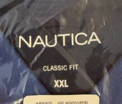 NEW Nautica Mens polo ShirT classic Fit size XXL NEW IN A SEALED BAG. Blue
