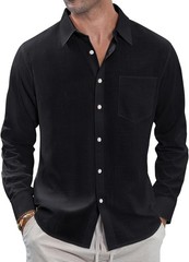 2025 Summer Linen Shirt Men’s – Breathable Long Sleeve Beach Casual Button Up