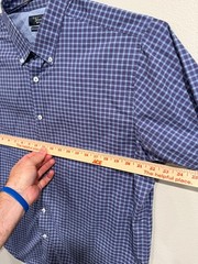 Original Penguin Heritage Slim Fit LS Button Up White Mens L 17 34/35