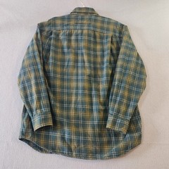 Duluth Trading Co Flannel Shirt Mens L Brown Plaid Gussets Heavy Relaxed Fit