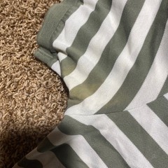 Polo Ralph Lauren Mens Large Pima Cotton Striped Polo Shirt Green White Stripe