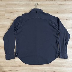 Rag & Bone Knit Engineered Shirt Jacket, size XL, Navy