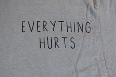 Threadless Everything Hurts Grim Reaper Graphic T-Shirt Men’s (SM) Green NWOT