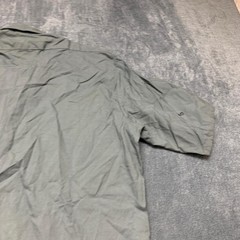 Y2K Vintage Spilag Swiss Military Shirt Mens 39/62 Gray Button Up Retro Collage