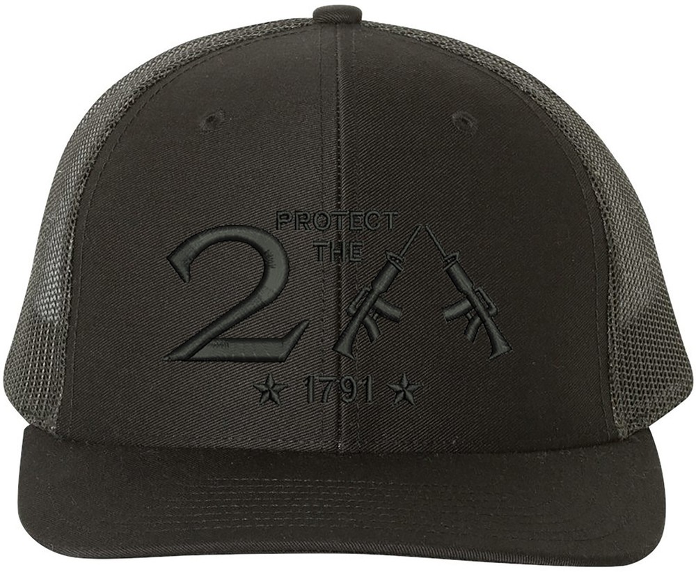 Protect The 2nd Amendment Richardson Embroidered One Size Fits All Trucker Hats