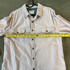 SVRN CODE Pink Flannel Button Front Shirt Men’s Size Medium