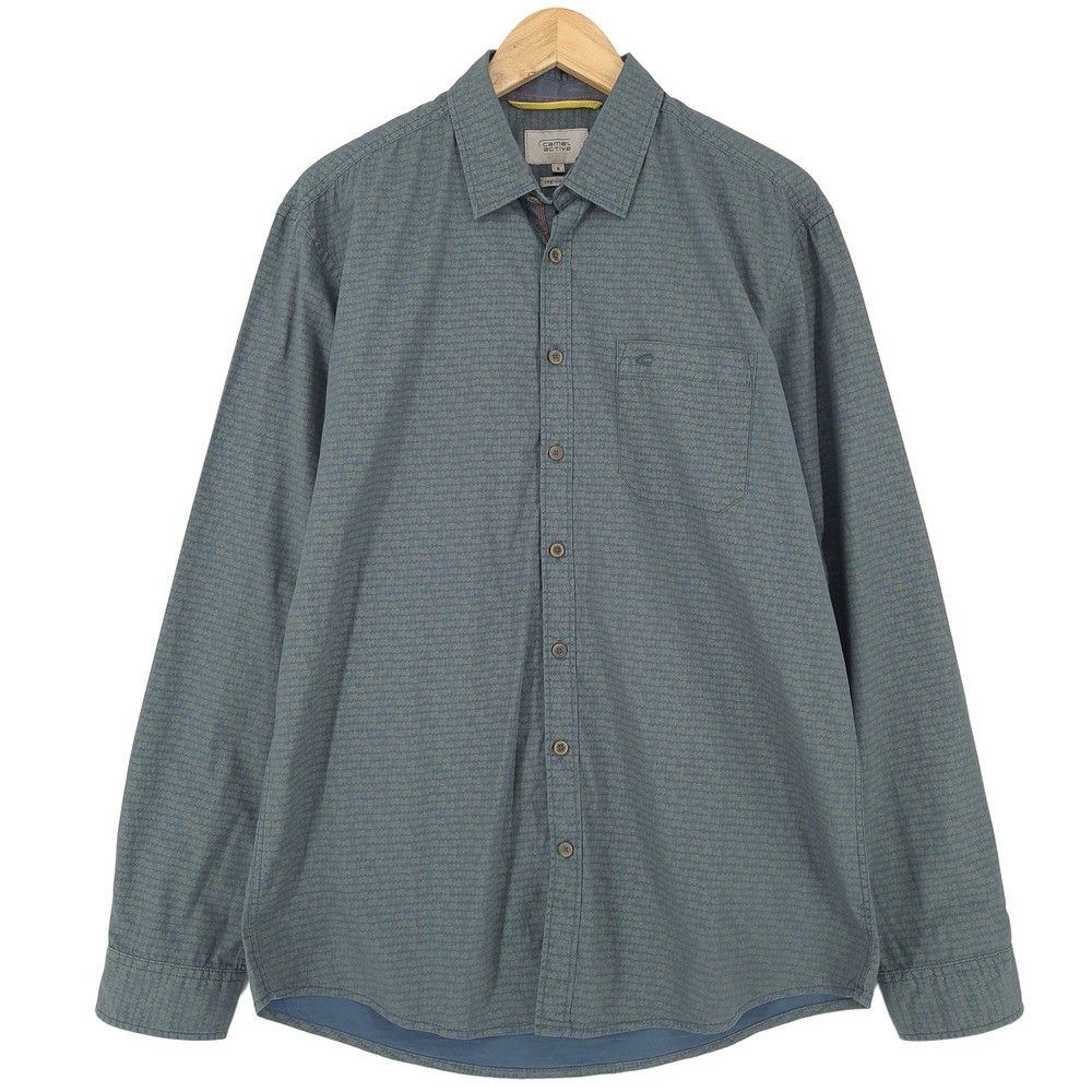 Camel Active Vintage Button-Down Shirt Regular Fit Geometric M