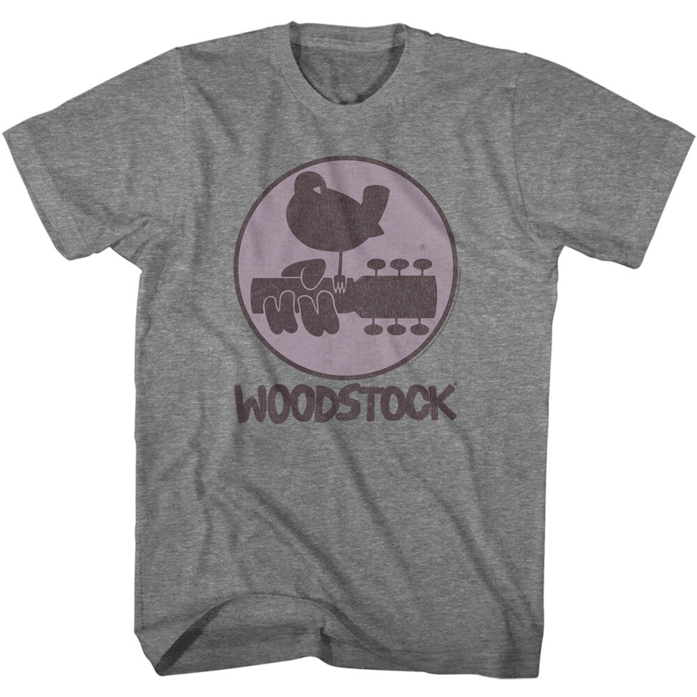 Woodstock 1969 Circle Logo Men’s T Shirt Rock & Soul Music Merch