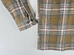 Pendleton Original BOARD Shirt Men’s (L) Desert Brown w/ Red Stripe Flannel