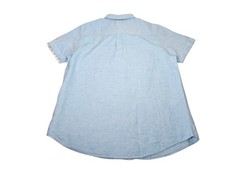 NWT Vustra Chambray Linen Blend Button Down Shirt Men’s Large Light Blue