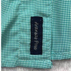 Magellan Fishing Shirt Mens 3XL Teal Houndstooth Aransas Pass Vented Wicking